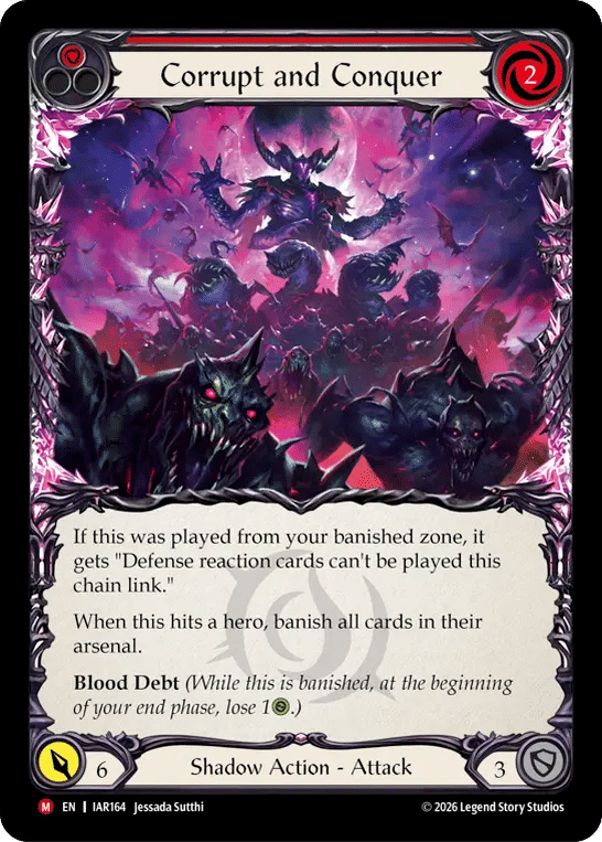 Corrupt and Conquer — Usurp the Shadow Throne — Flesh and Blood