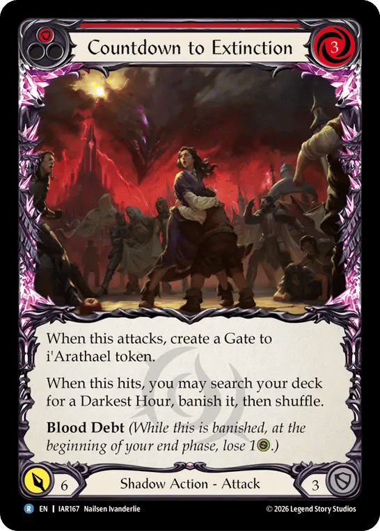 Countdown to Extinction (Red) — Usurp the Shadow Throne — Flesh and Blood