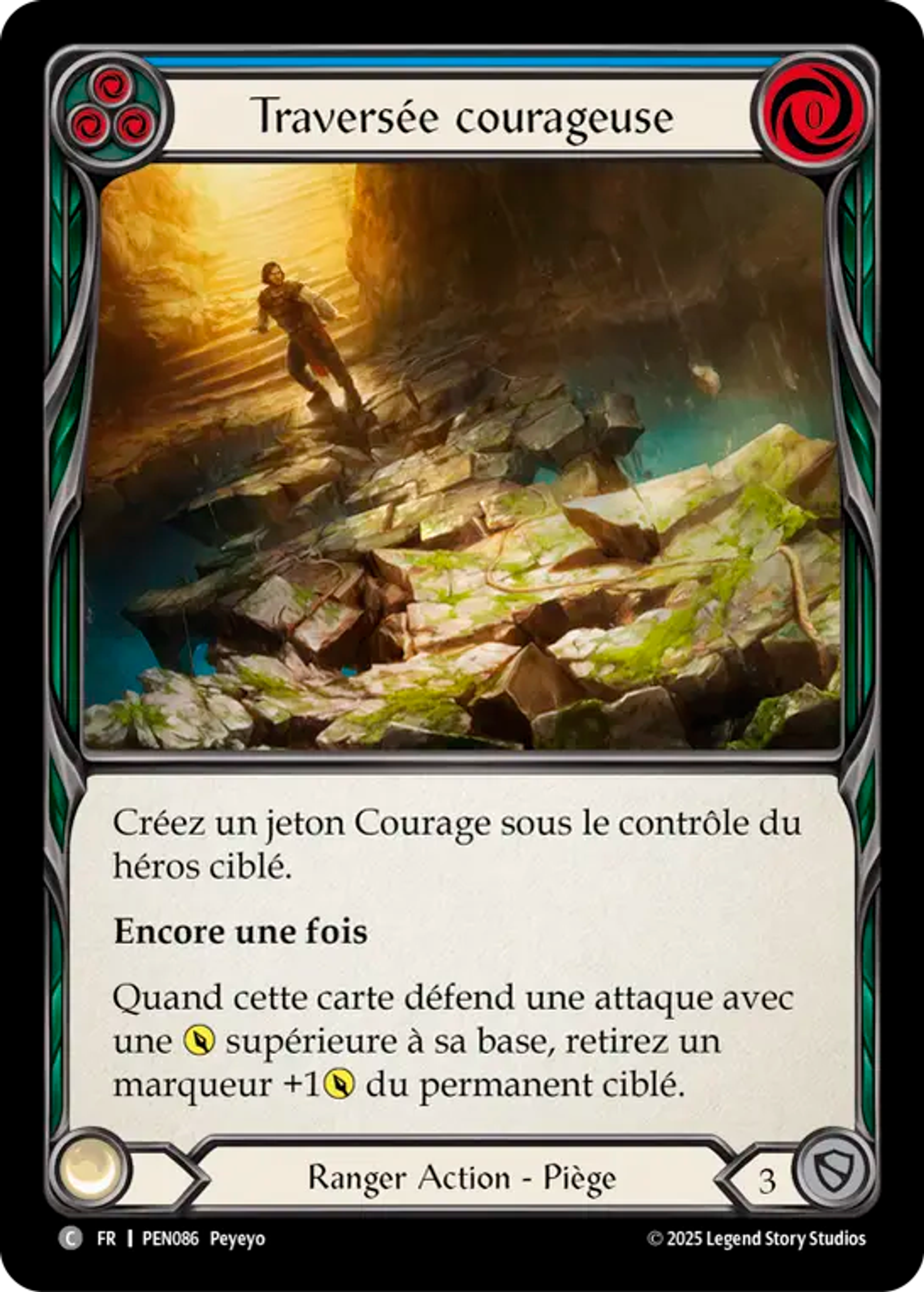 Courageous Crossing (Blue) — Compendium of Rathe — Flesh and Blood