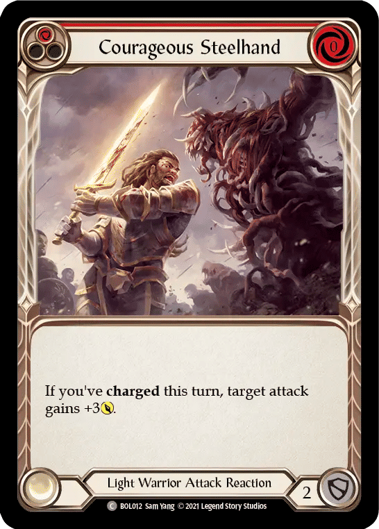 Courageous Steelhand (Red) — Boltyn - Blitz Deck — Flesh and Blood