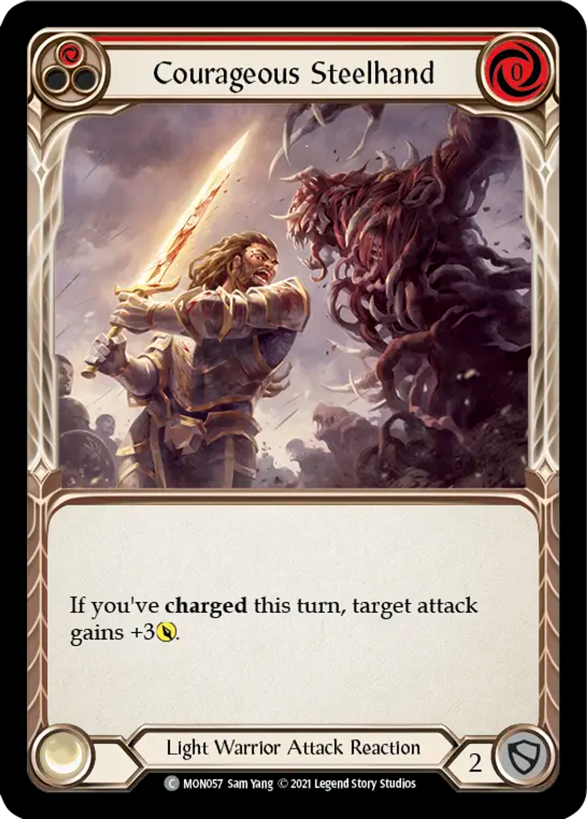 Courageous Steelhand (Red) — Monarch — Flesh and Blood