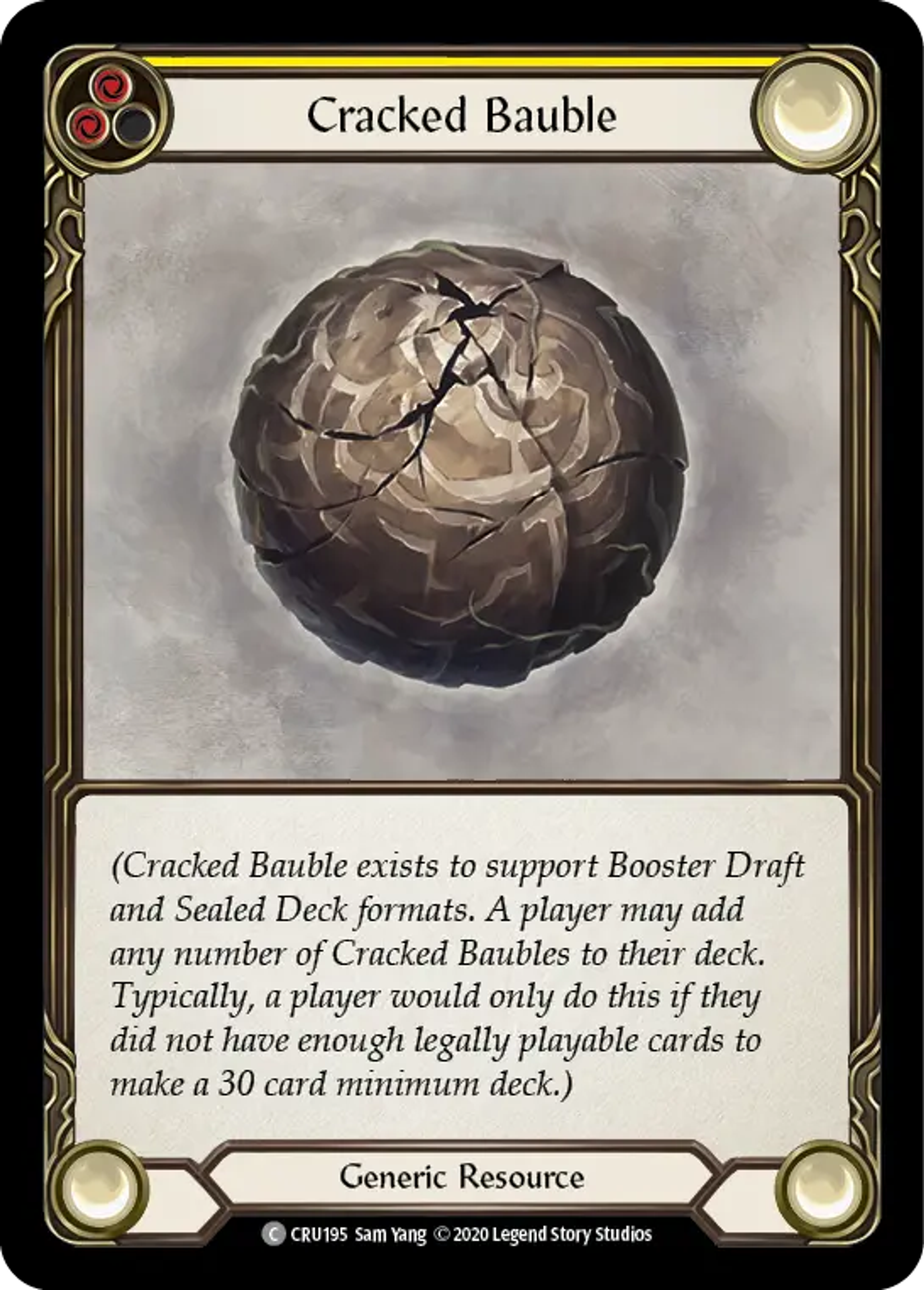 Cracked Bauble (Yellow) — Crucible of War — Flesh and Blood