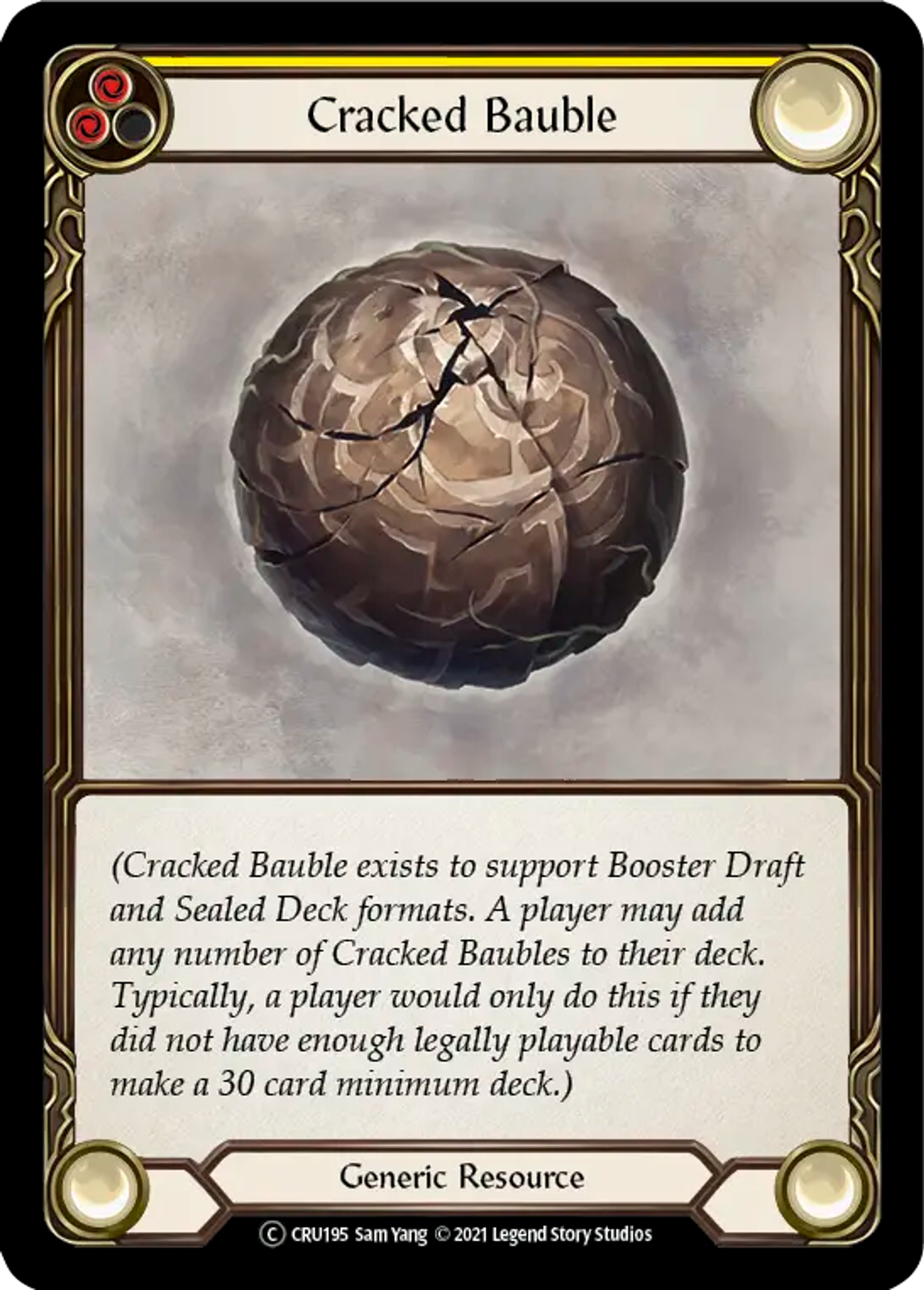 Cracked Bauble (Yellow) — Crucible of War - Unlimited — Flesh and Blood