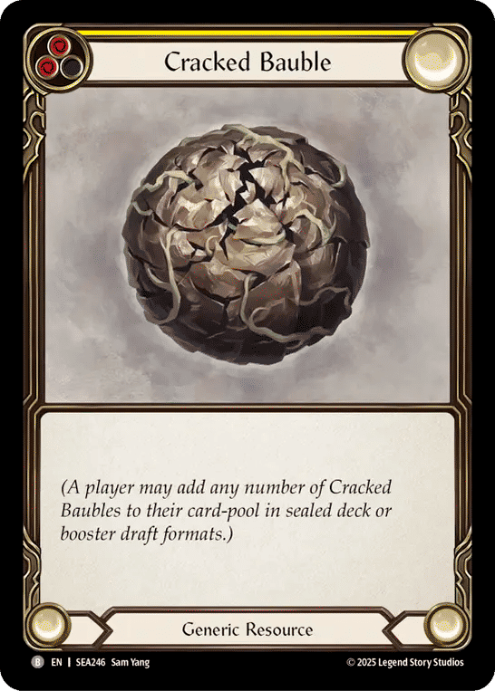 Cracked Bauble (Yellow) — High Seas — Flesh and Blood