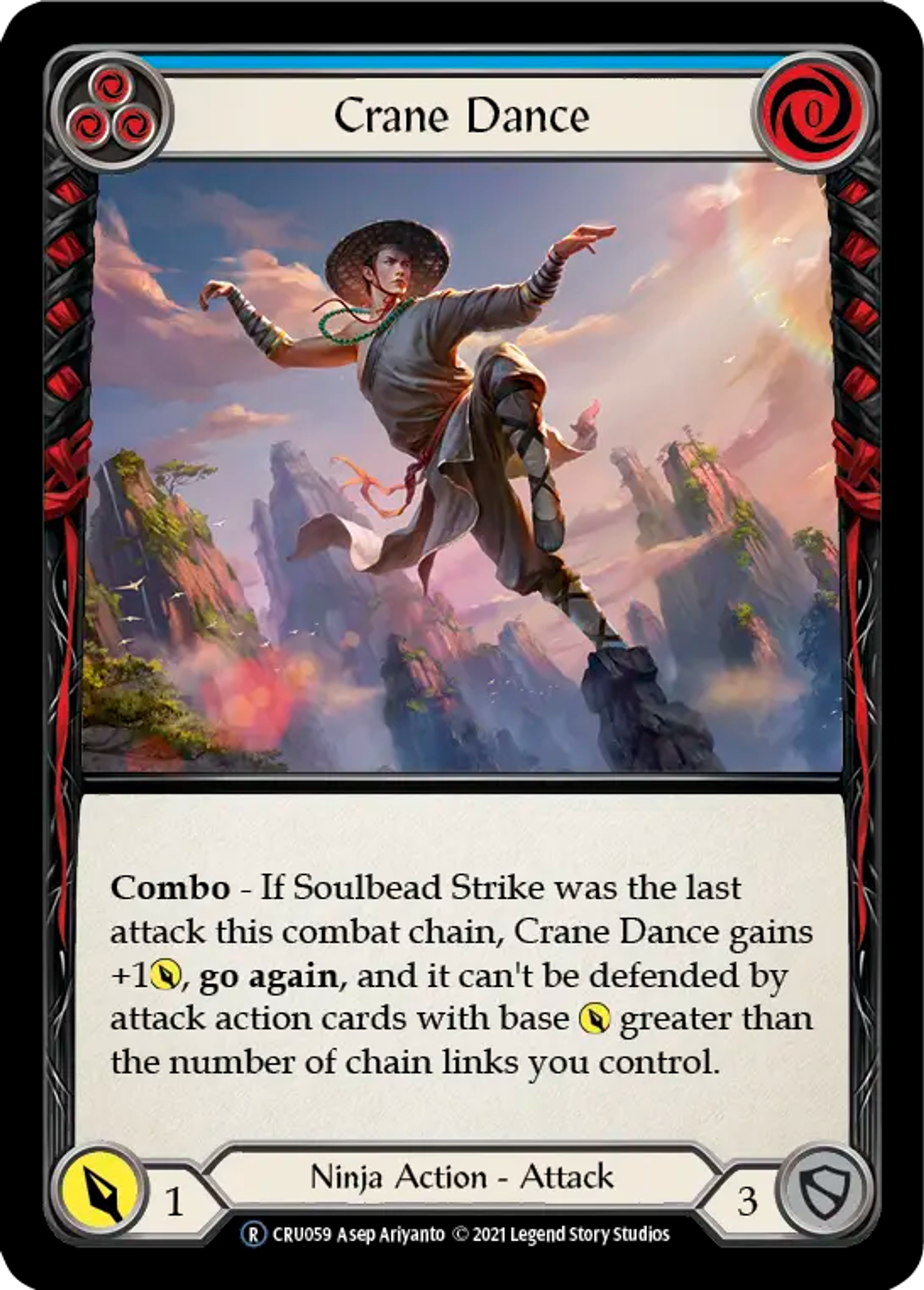 Crane Dance (Blue) — Crucible of War - Unlimited — Flesh and Blood