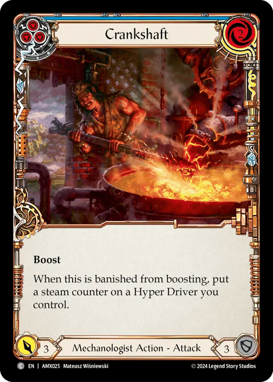 Crankshaft (Blue) — Armory Deck - Maxx 'The Hype' Nitro — Flesh and Blood
