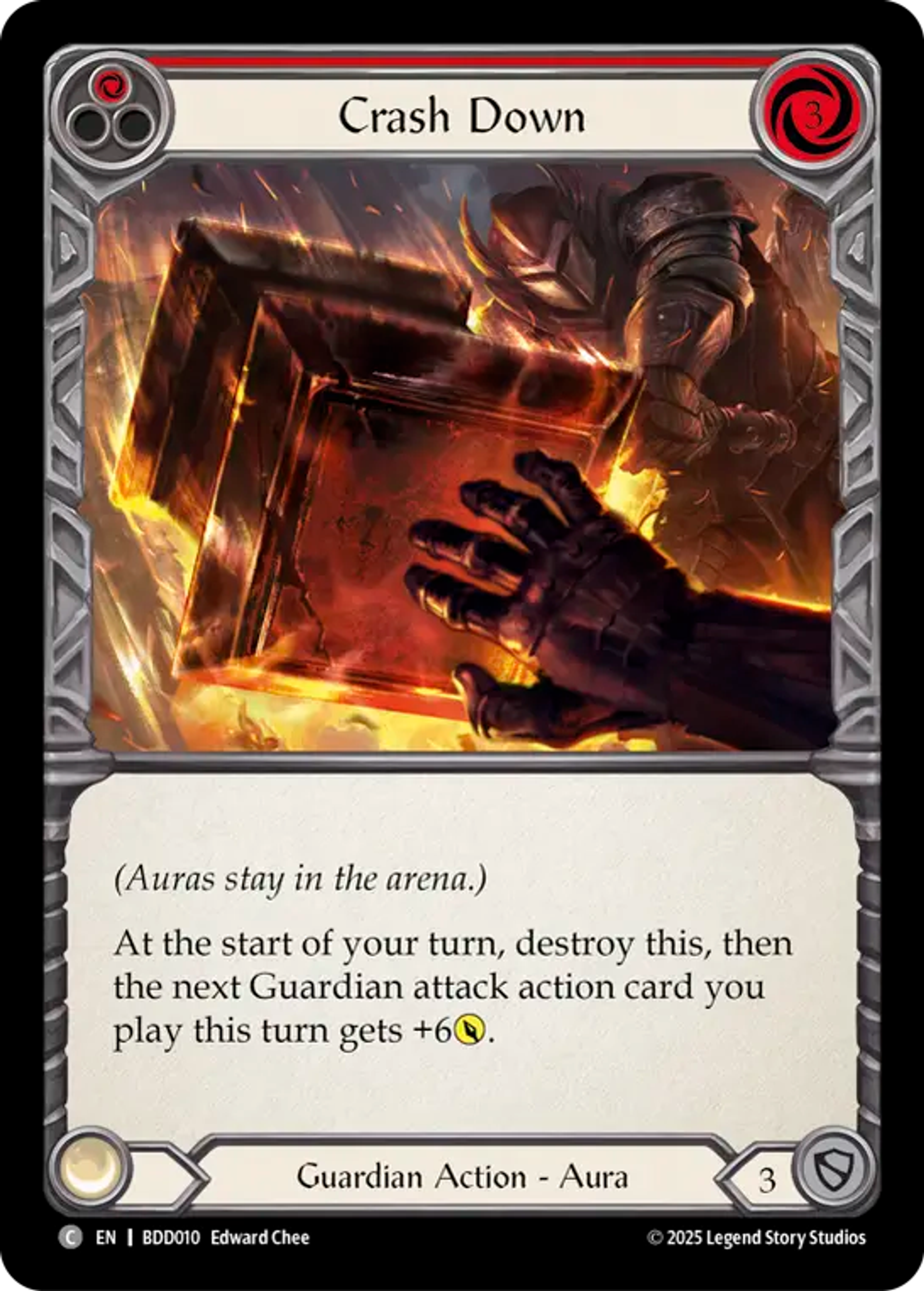Crash Down (Red) — Bravo Demo Deck — Flesh and Blood