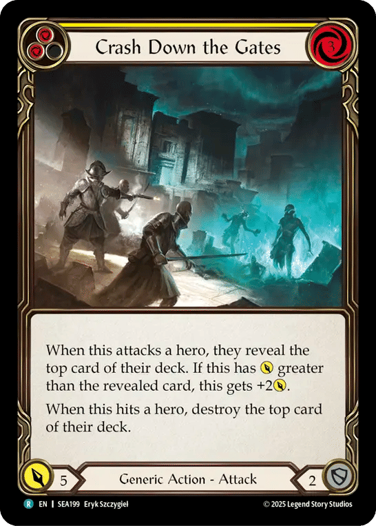 Crash Down the Gates (Yellow) — High Seas — Flesh and Blood