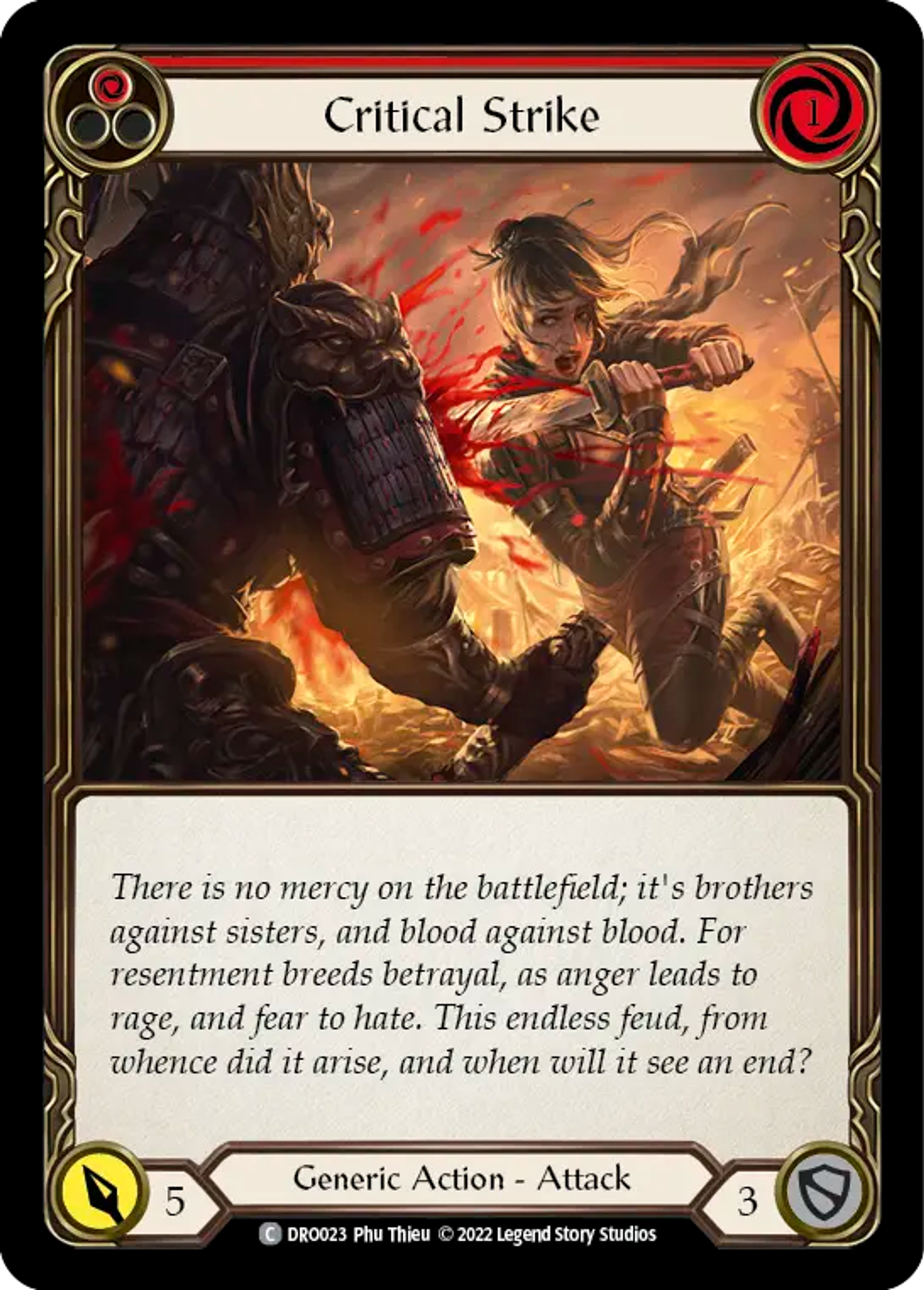 Critical Strike (Red) — Dromai - Blitz Deck — Flesh and Blood