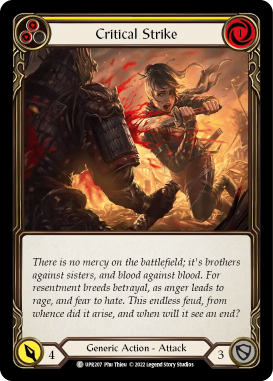 Critical Strike (Yellow) — Uprising — Flesh and Blood
