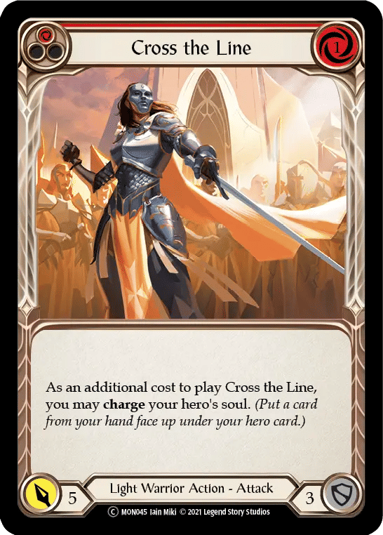 Cross the Line (Red) — Monarch - Unlimited — Flesh and Blood