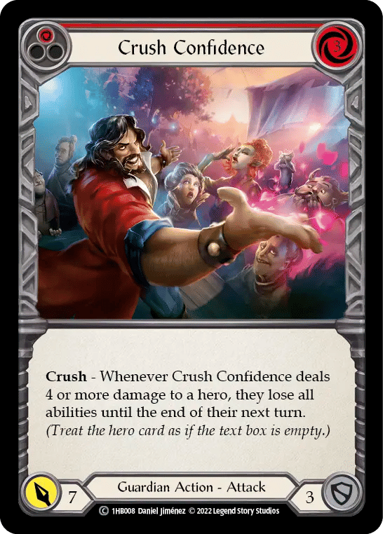 Crush Confidence (Red) — Bravo - Blitz Deck — Flesh and Blood