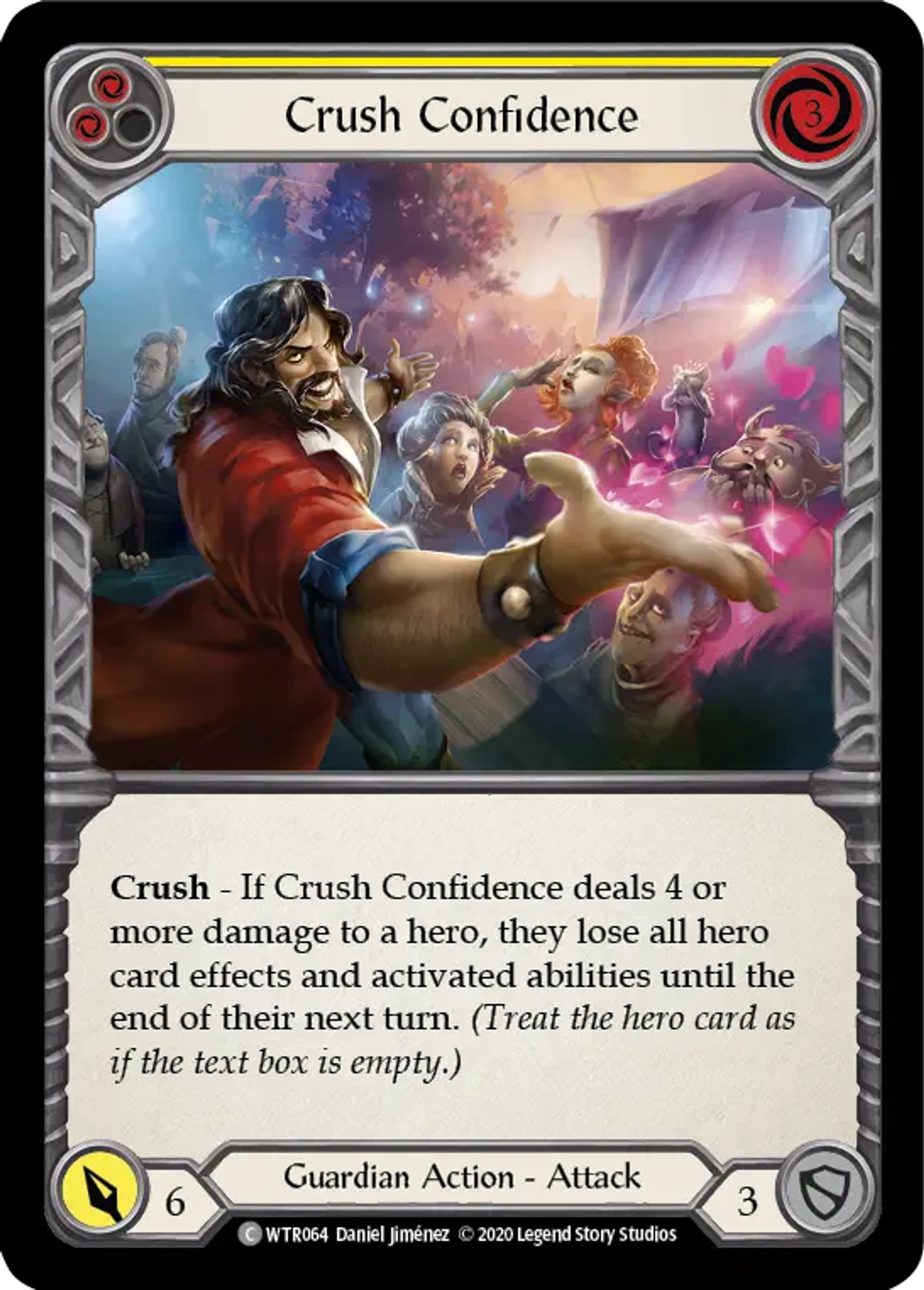 Crush Confidence (Yellow) — Welcome to Rathe - Unlimited — Flesh and Blood