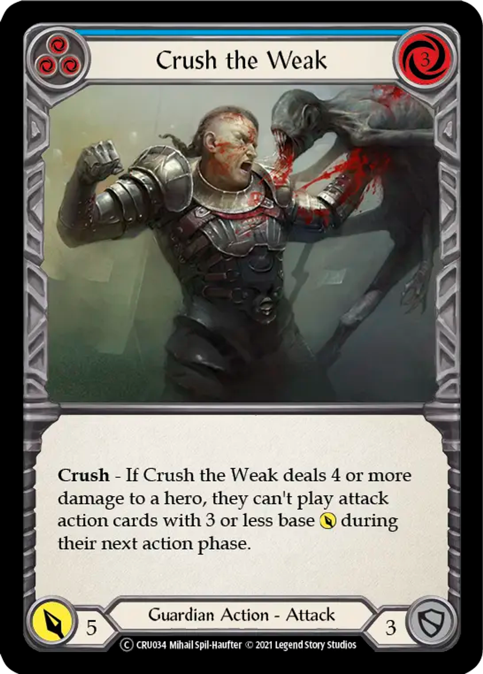 Crush the Weak (Blue) — Crucible of War - Unlimited — Flesh and Blood