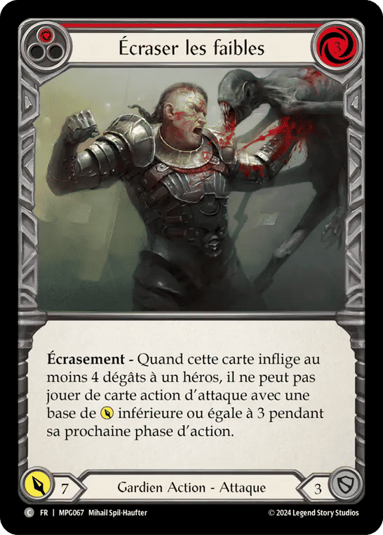 Écraser les faibles — Mastery Pack Guardian — Flesh and Blood
