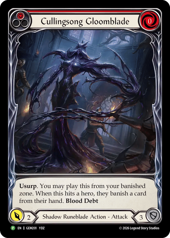 Cullingsong Gloomblade — GEM - Pack 6 — Flesh and Blood