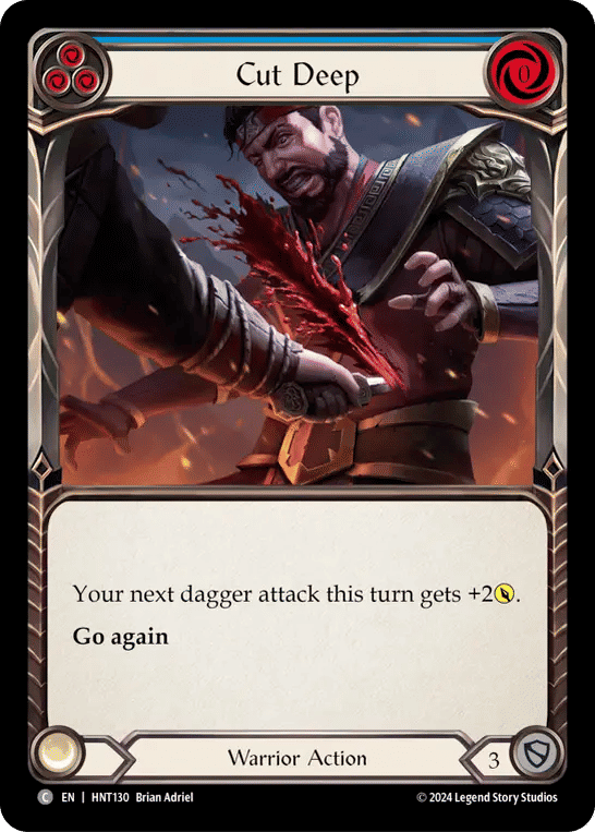 Cut Deep (Blue) — The Hunted — Flesh and Blood