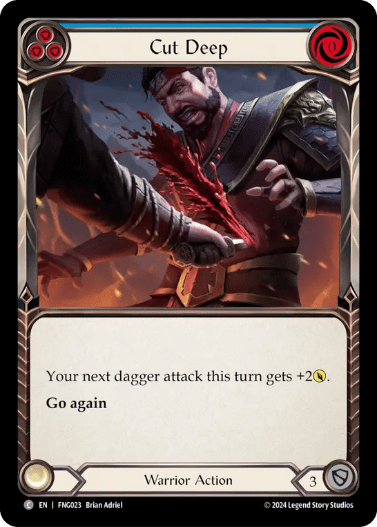 Cut Deep (Blue) — The Hunted Blitz Deck - Fang — Flesh and Blood