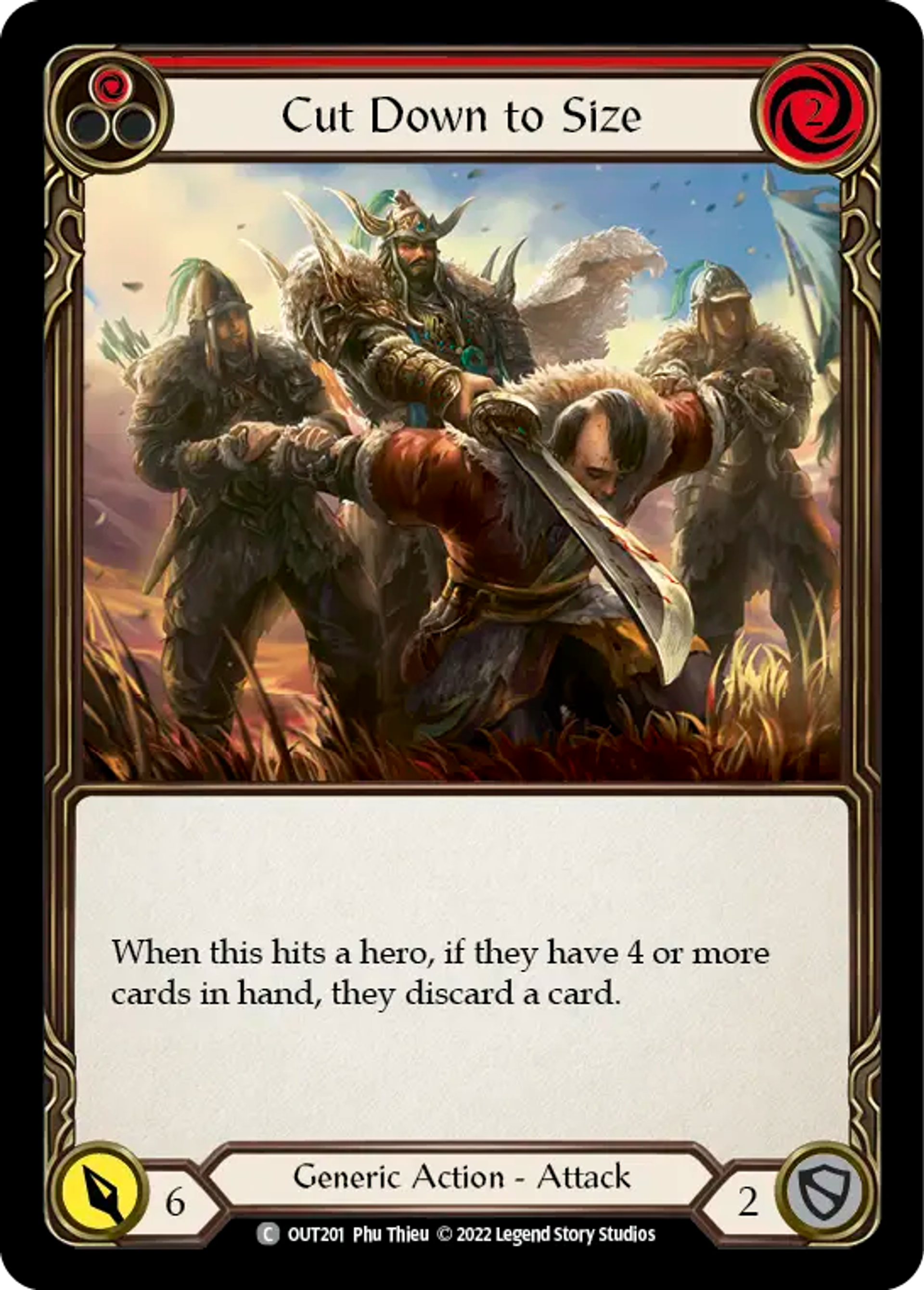 Cut Down to Size (Red) — Outsiders — Flesh and Blood