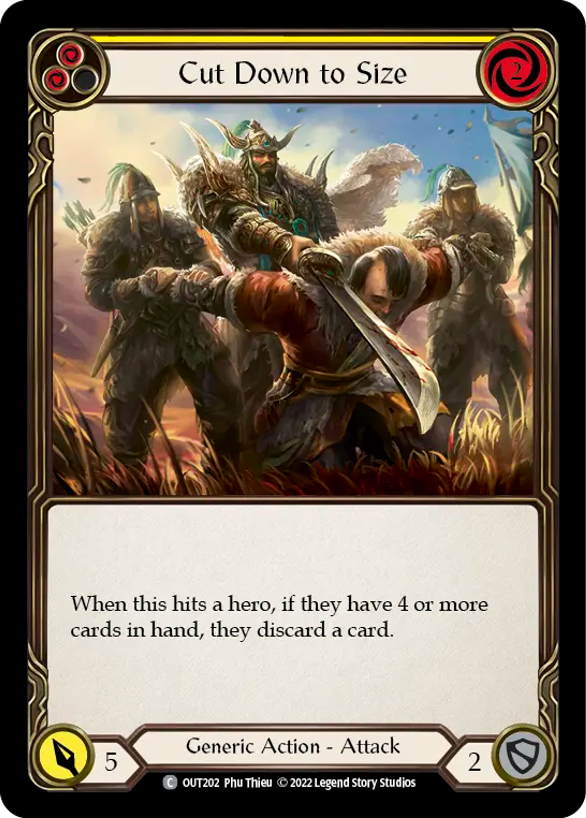 Cut Down to Size (Yellow) — Outsiders — Flesh and Blood
