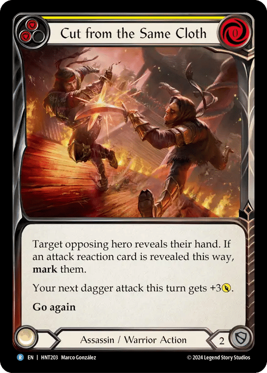 Cut from the Same Cloth (Yellow) — The Hunted — Flesh and Blood