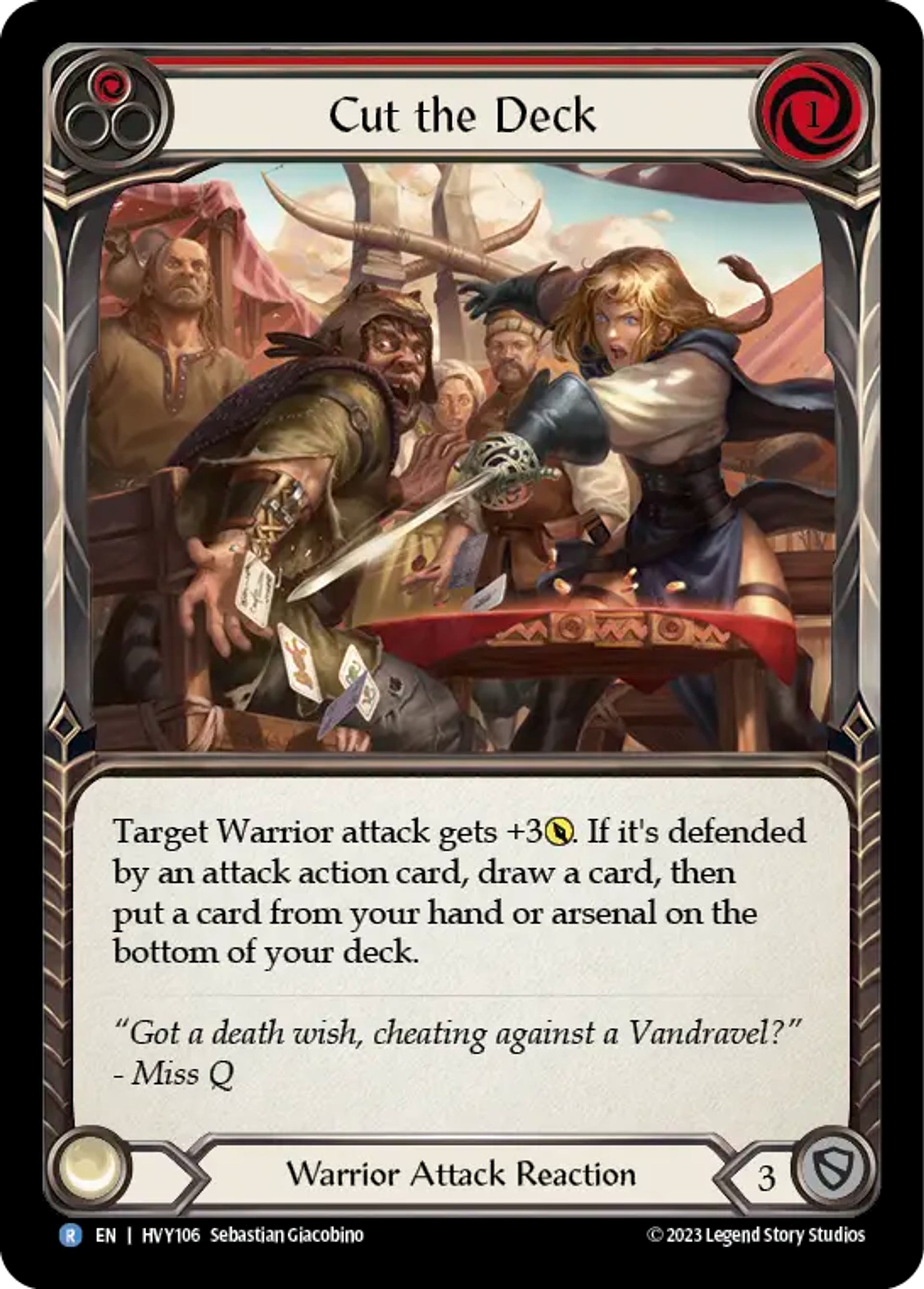 Couper les cartes — Heavy Hitters — Flesh and Blood