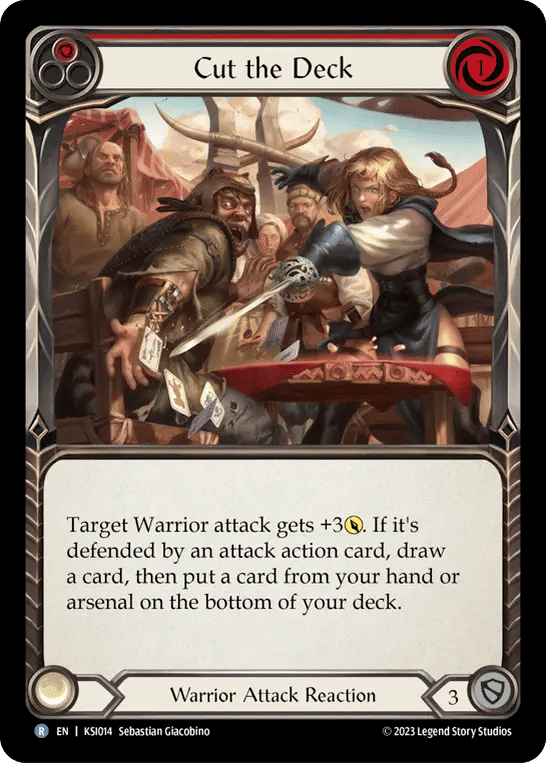 Cut the Deck (Red) — Kassai - Heavy Hitters Blitz Deck — Flesh and Blood