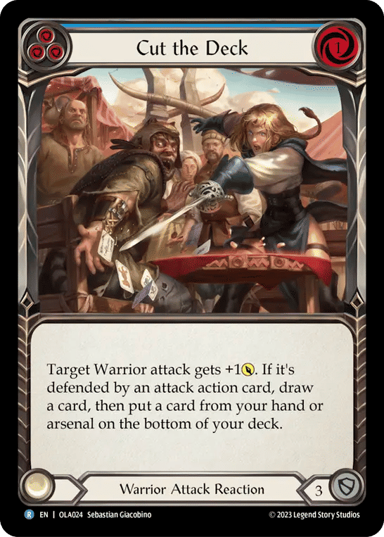 Cut the Deck (Blue) — Olympia - Heavy Hitters Blitz Deck — Flesh and Blood