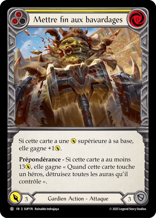Mettre fin aux bavardages — Super Slam — Flesh and Blood