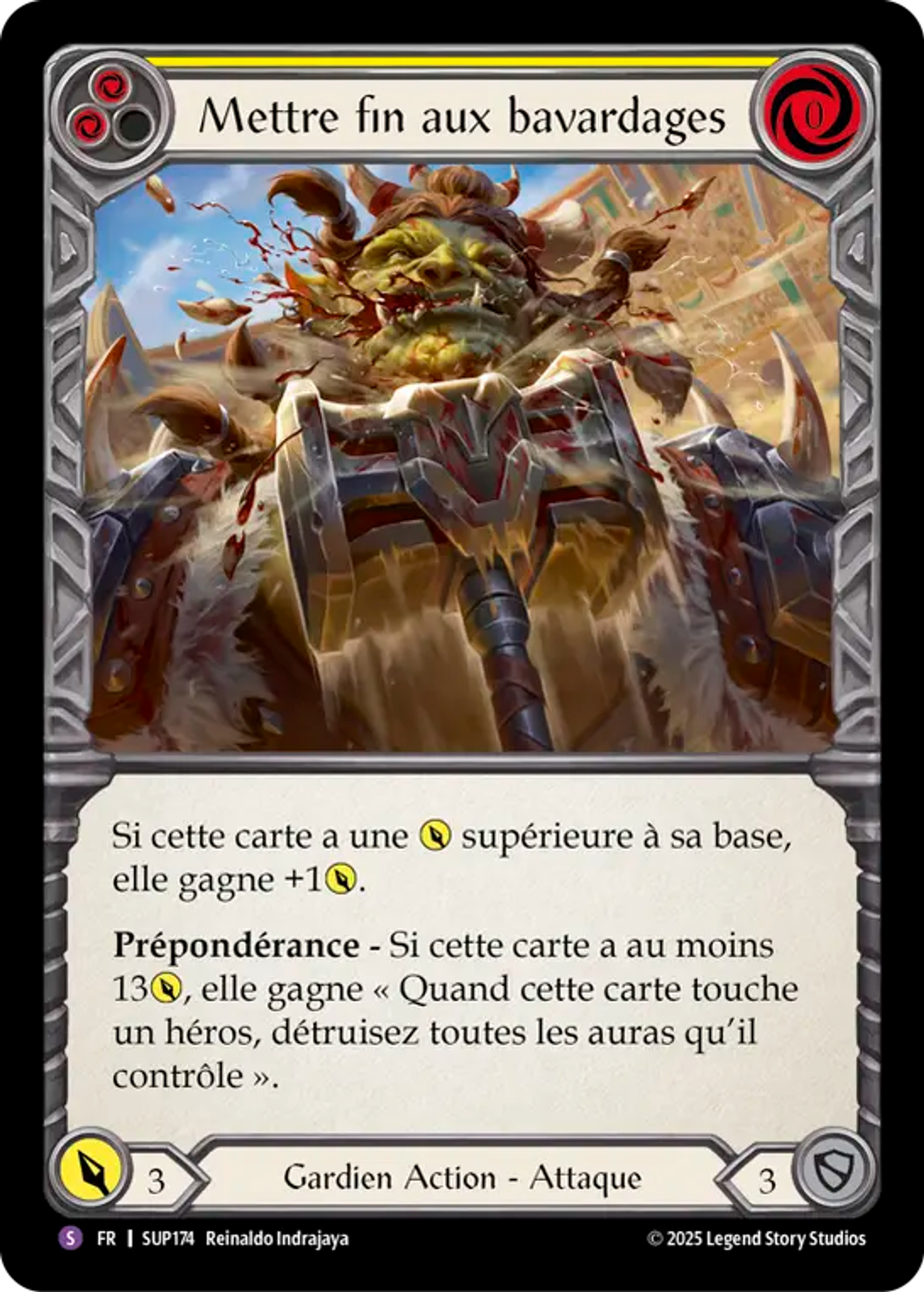 Mettre fin aux bavardages — Super Slam — Flesh and Blood