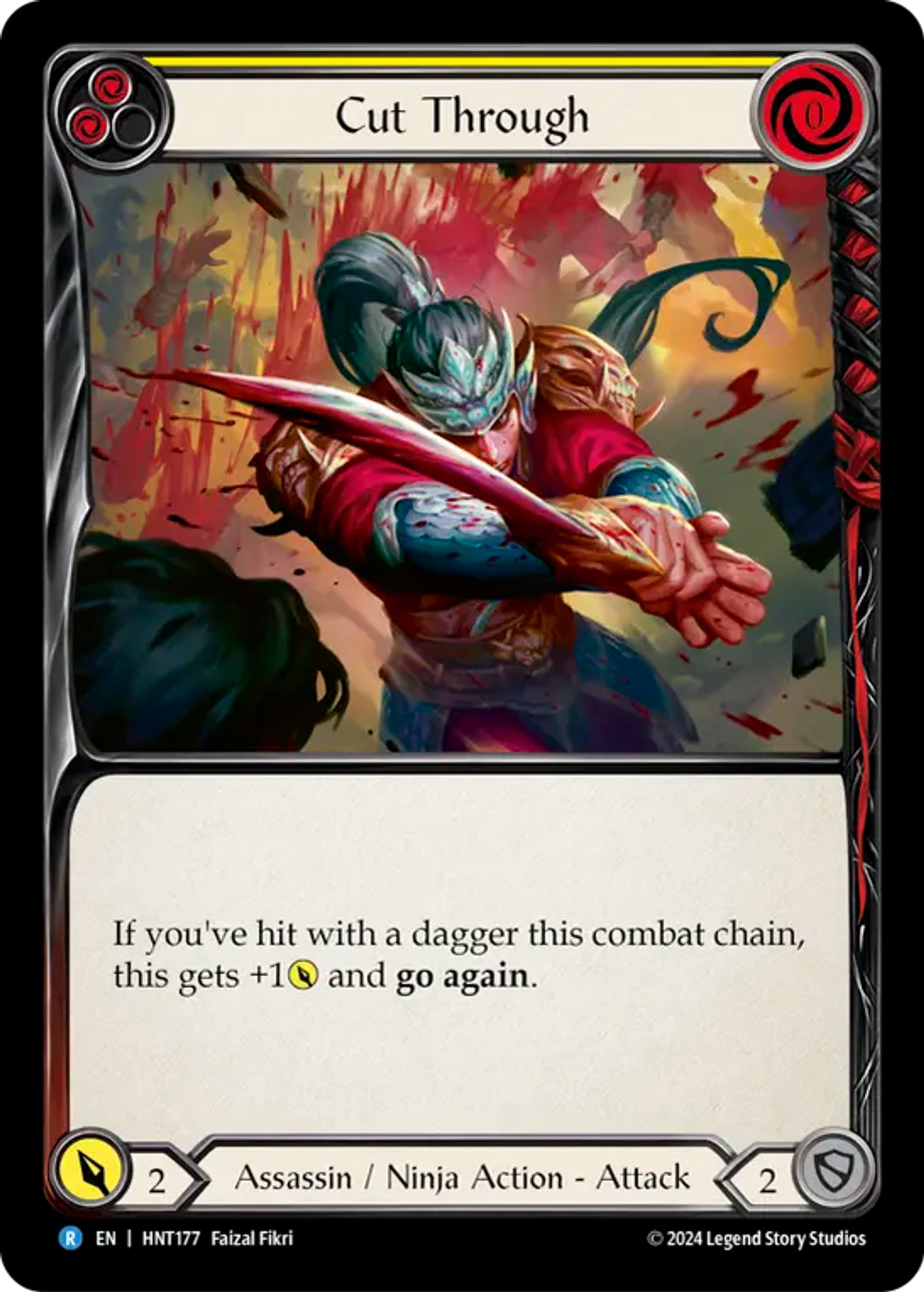 Cut Through (Yellow) — The Hunted — Flesh and Blood