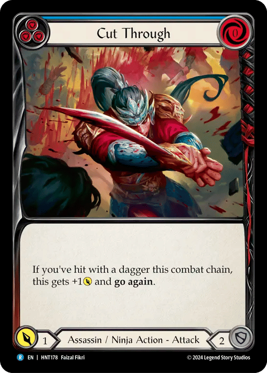 Cut Through (Blue) — The Hunted — Flesh and Blood