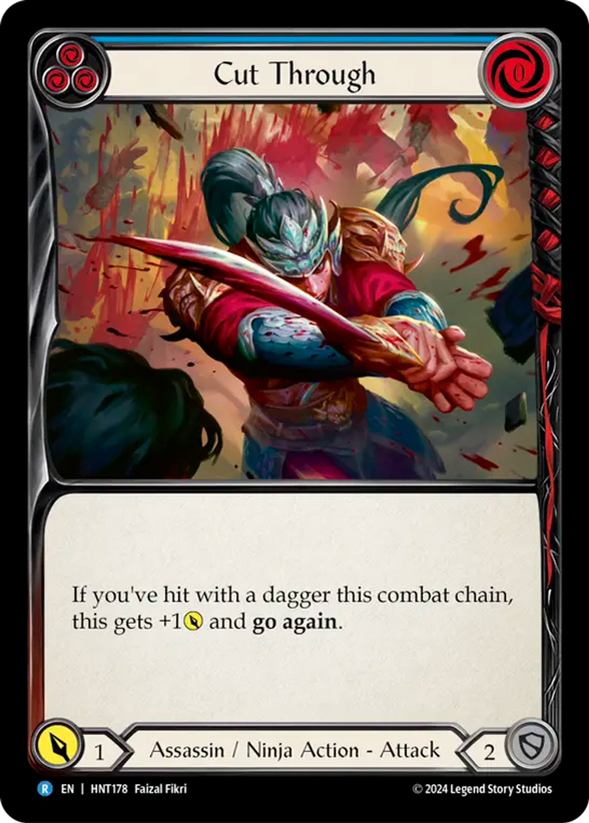 Cut Through (Blue) — The Hunted — Flesh and Blood