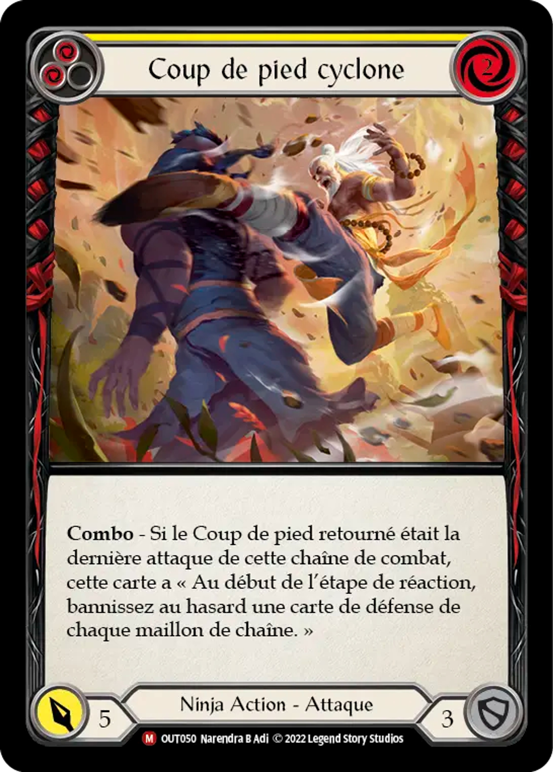 Coup de pied cyclone — Outsiders — Flesh and Blood
