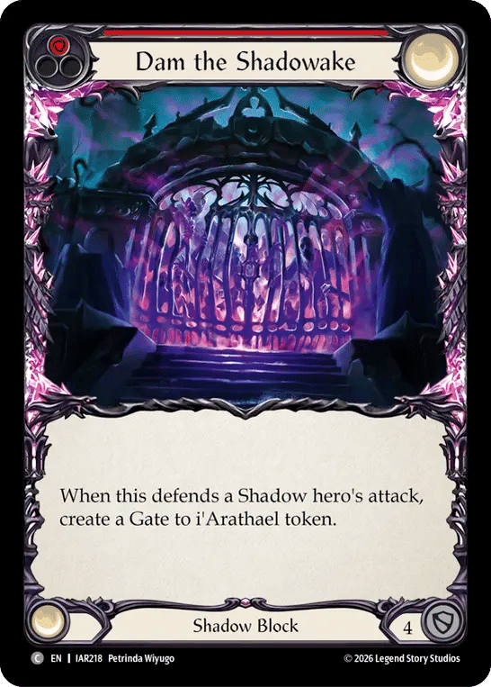 Dam the Shadowake (Red) — Usurp the Shadow Throne — Flesh and Blood