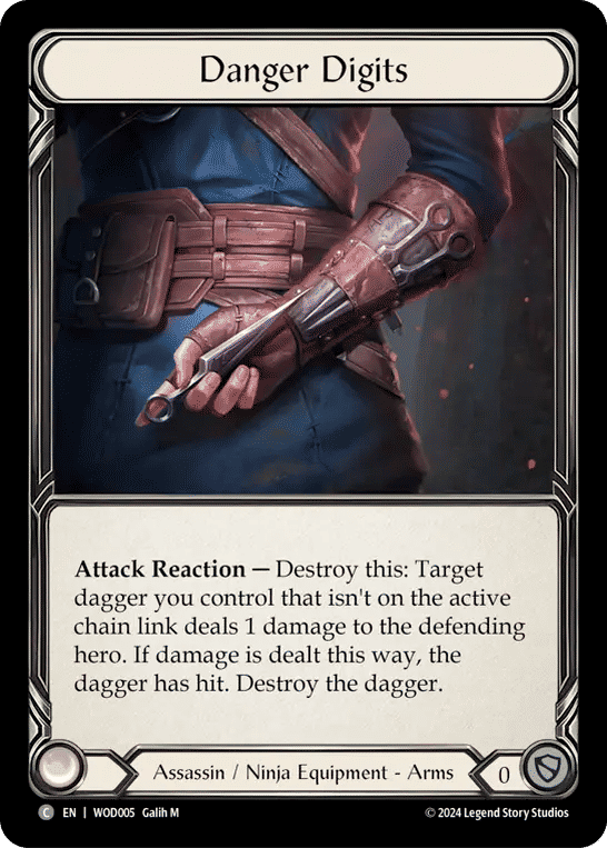 Danger Digits — The Hunted Blitz Deck - Arakni, Web of Deceit — Flesh and Blood