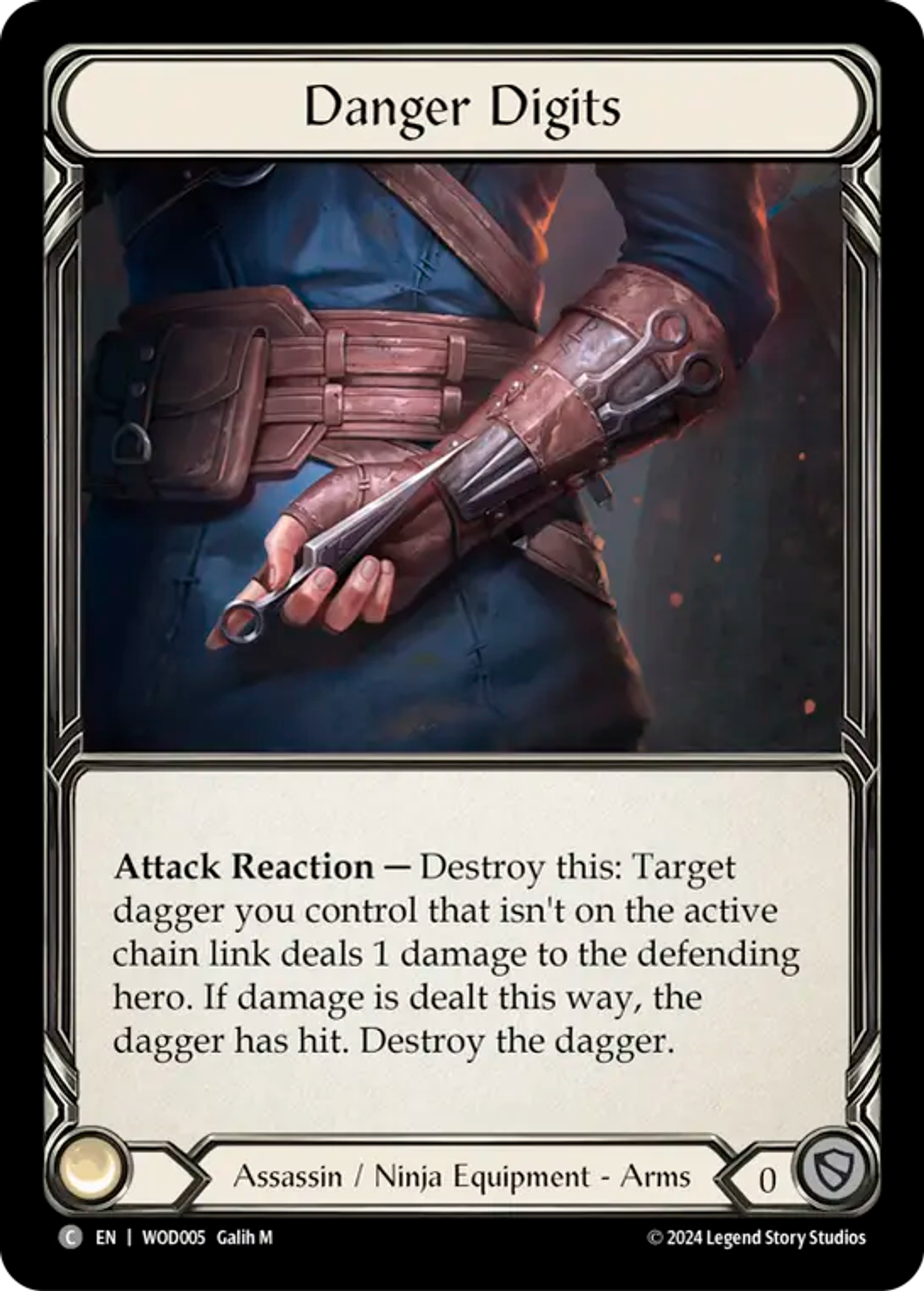 Danger Digits — The Hunted Blitz Deck - Arakni, Web of Deceit — Flesh and Blood
