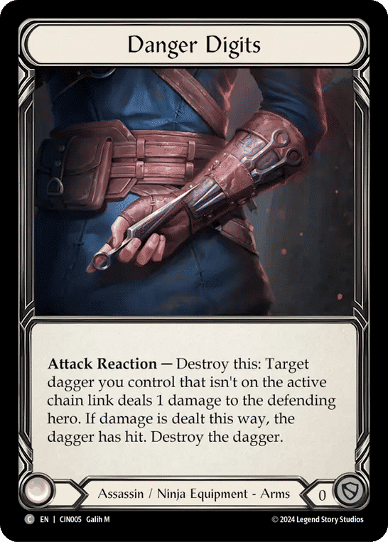 Danger Digits — The Hunted Blitz Deck - Cindra — Flesh and Blood