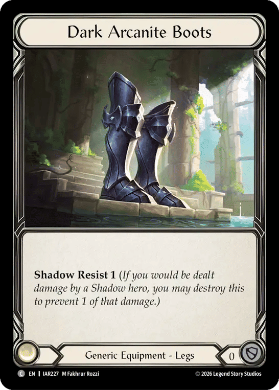 Dark Arcanite Boots — Usurp the Shadow Throne — Flesh and Blood