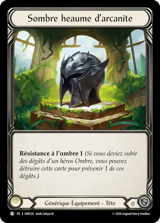 Sombre heaume d’arcanite — Usurp the Shadow Throne — Flesh and Blood