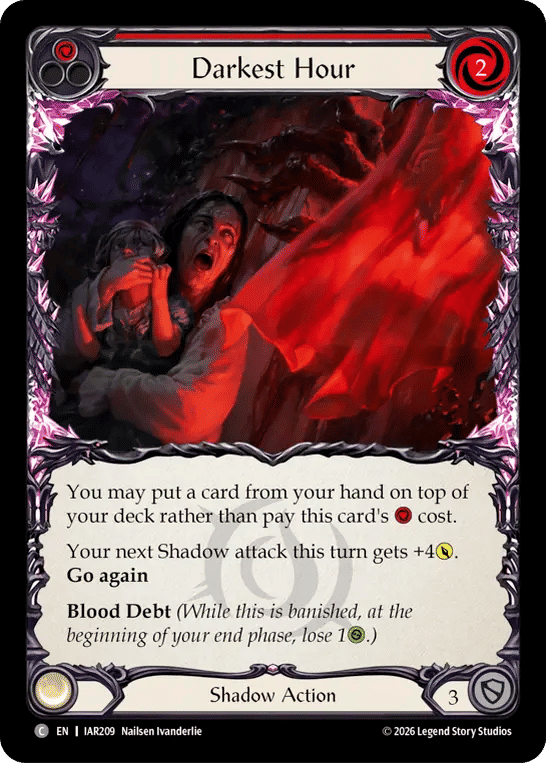Darkest Hour (Red) from Usurp the Shadow Throne - Flesh and Blood