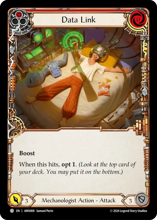 Data Link (Red) — Armory Deck - Maxx 'The Hype' Nitro — Flesh and Blood