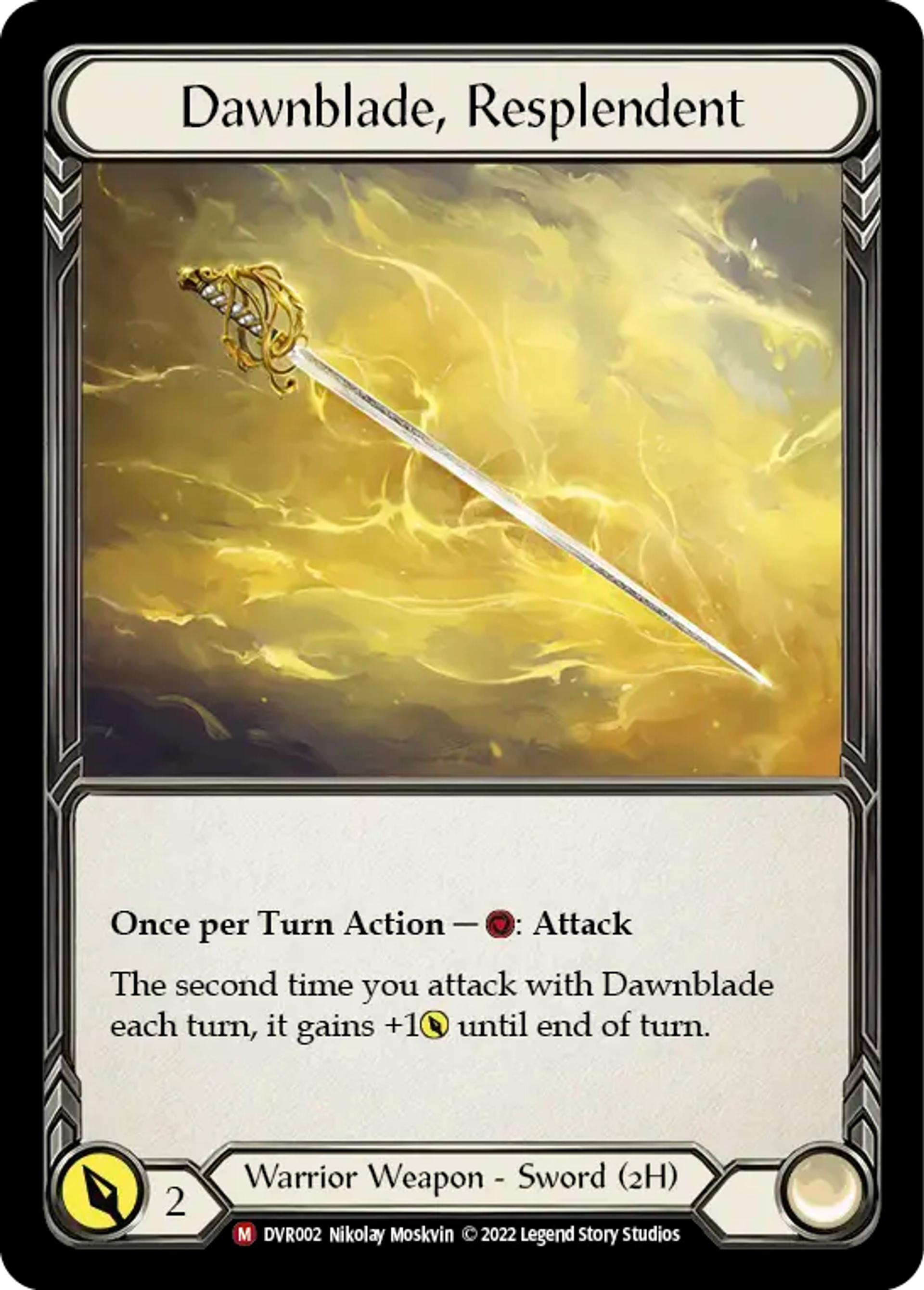 Dawnblade, Resplendent — Classic Battles: Rhinar vs Dorinthea — Flesh and Blood