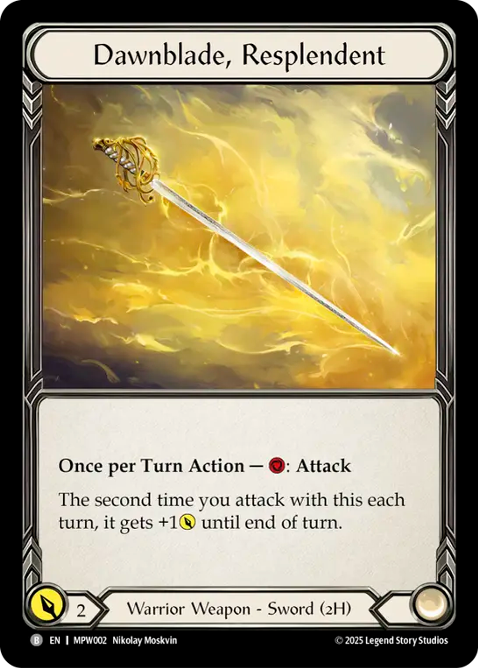 Dawnblade, Resplendent — Mastery Pack Warrior — Flesh and Blood