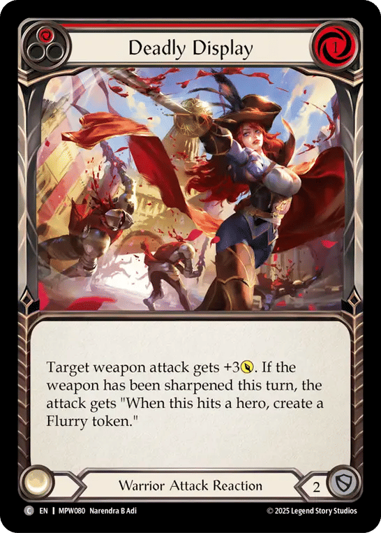 Deadly Display (Red) — Mastery Pack Warrior — Flesh and Blood