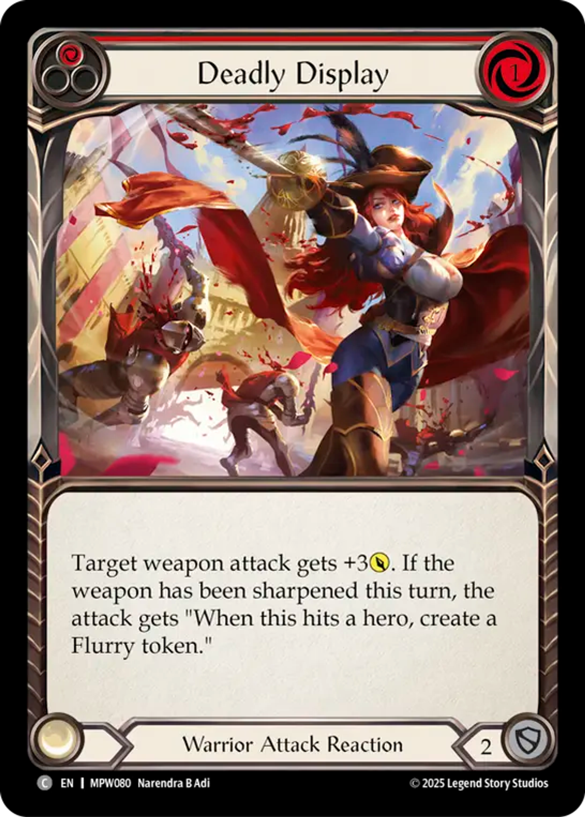 Deadly Display (Red) — Mastery Pack Warrior — Flesh and Blood