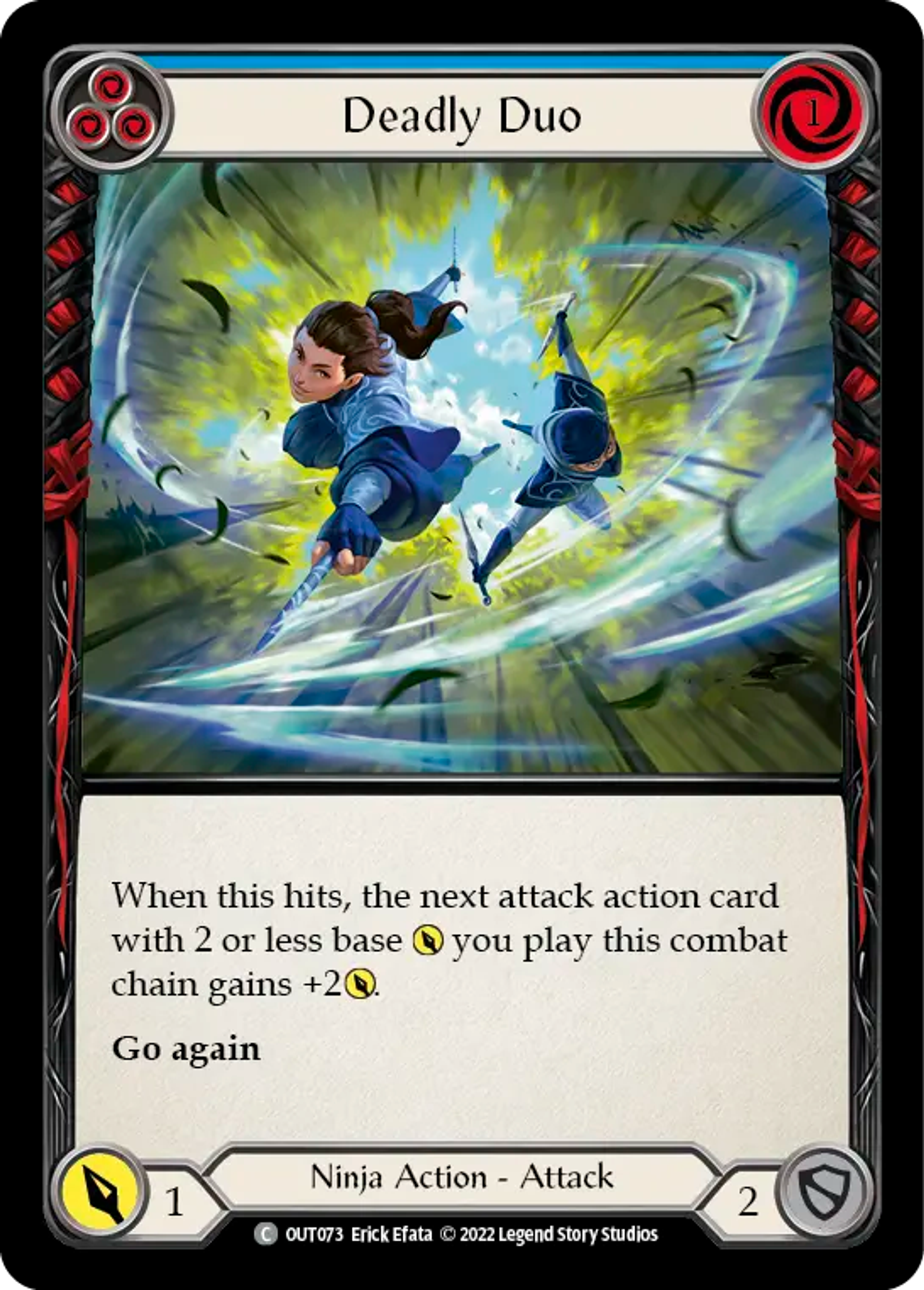 Deadly Duo (Blue) — Outsiders — Flesh and Blood