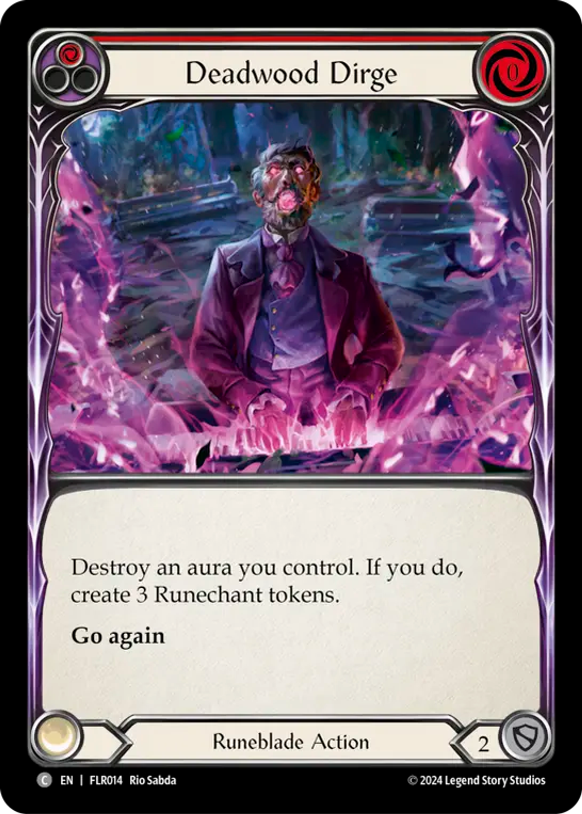 Deadwood Dirge (Red) — Rosetta Blitz Deck - Florian — Flesh and Blood