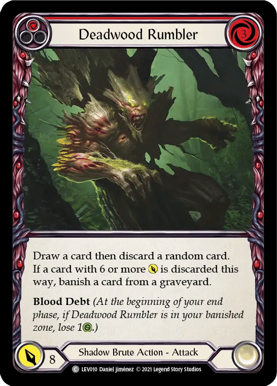 Deadwood Rumbler (Red) — Levia - Blitz Deck — Flesh and Blood