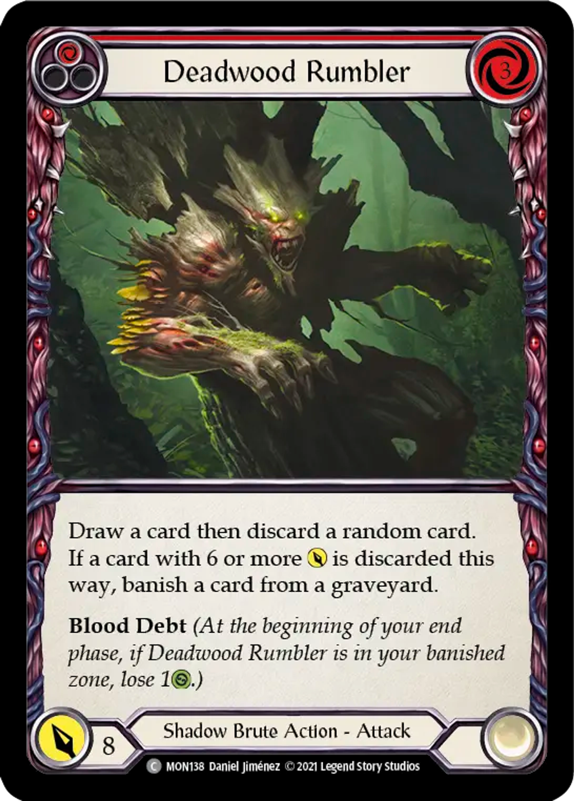 Deadwood Rumbler (Red) — Monarch — Flesh and Blood